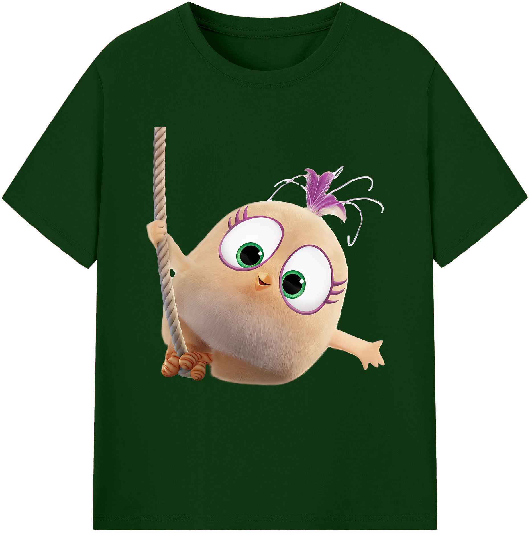 （画像用） Angry Birds アングリーバード 綿100％半袖Tシャツ（フロントプリント）